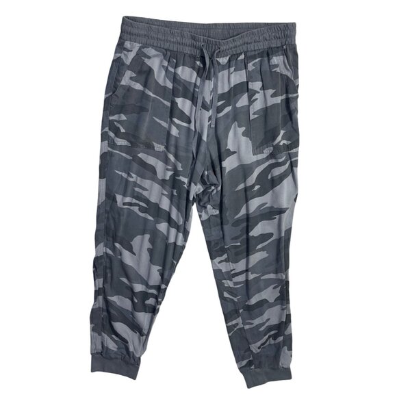 Splendid Women's Camo Jogger Pants Pull-on Green Size L Large - Picture 1 of 6